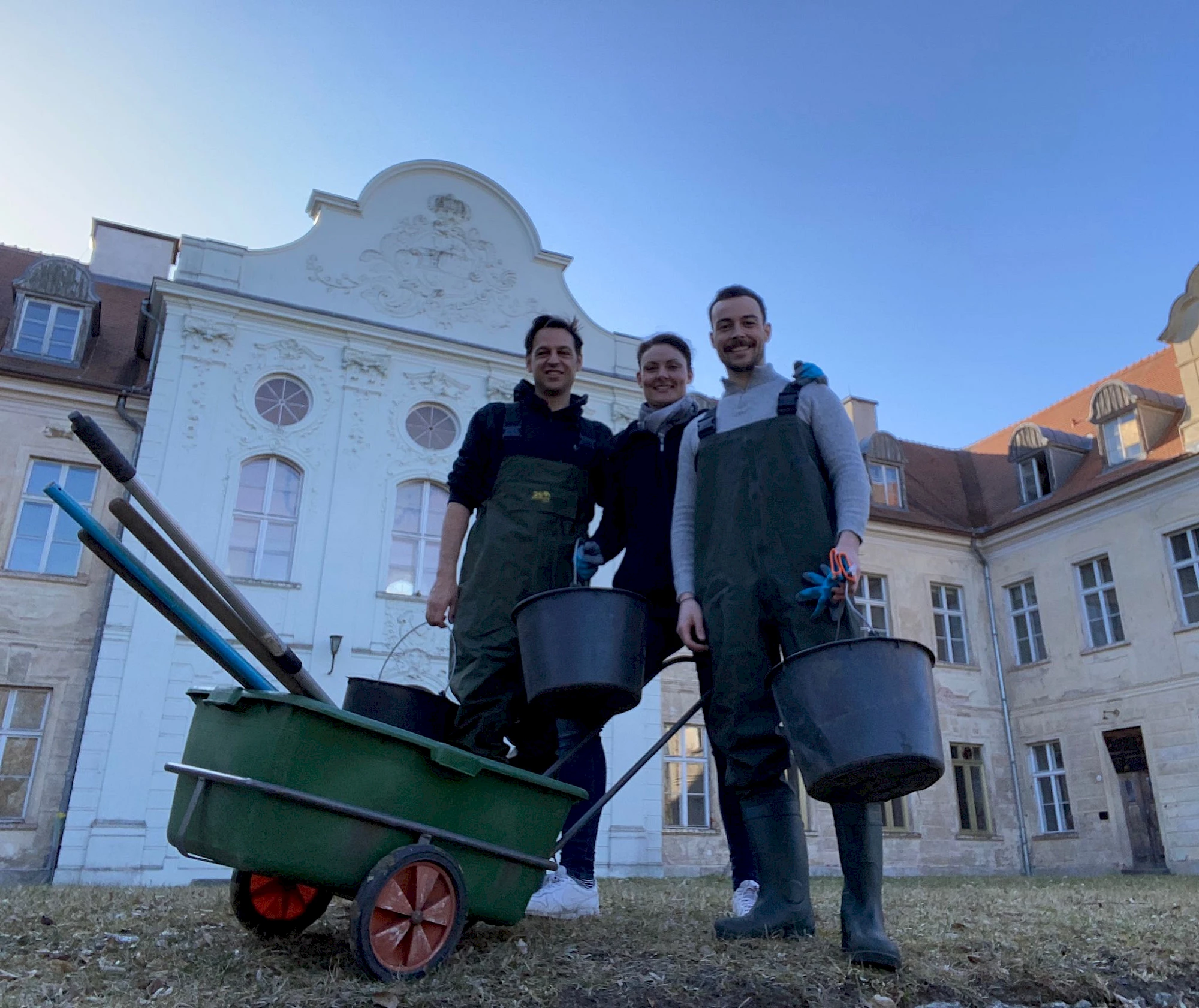 Fr&uuml;hjahrsputz am Schloss F&uuml;rstenberg/Havel