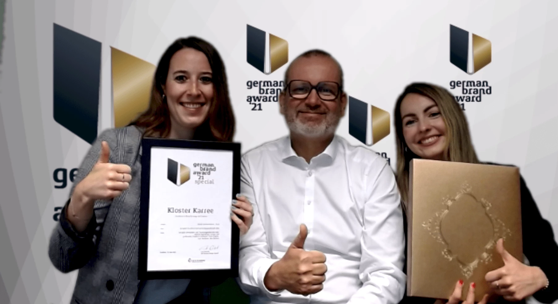 Kloster Karree&reg; gewinnt German Brand Award 2021!