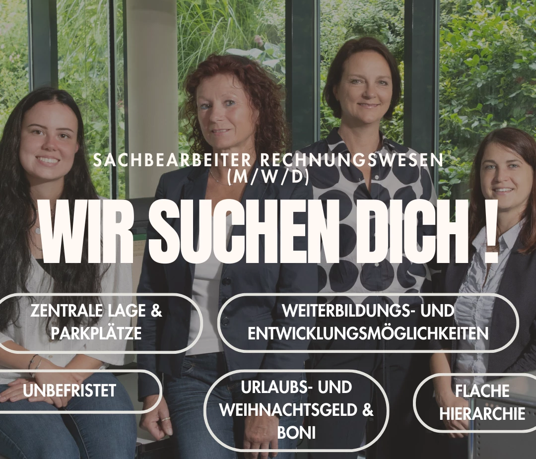 Wir suchen Dich &ndash; im Rechnungswesen!