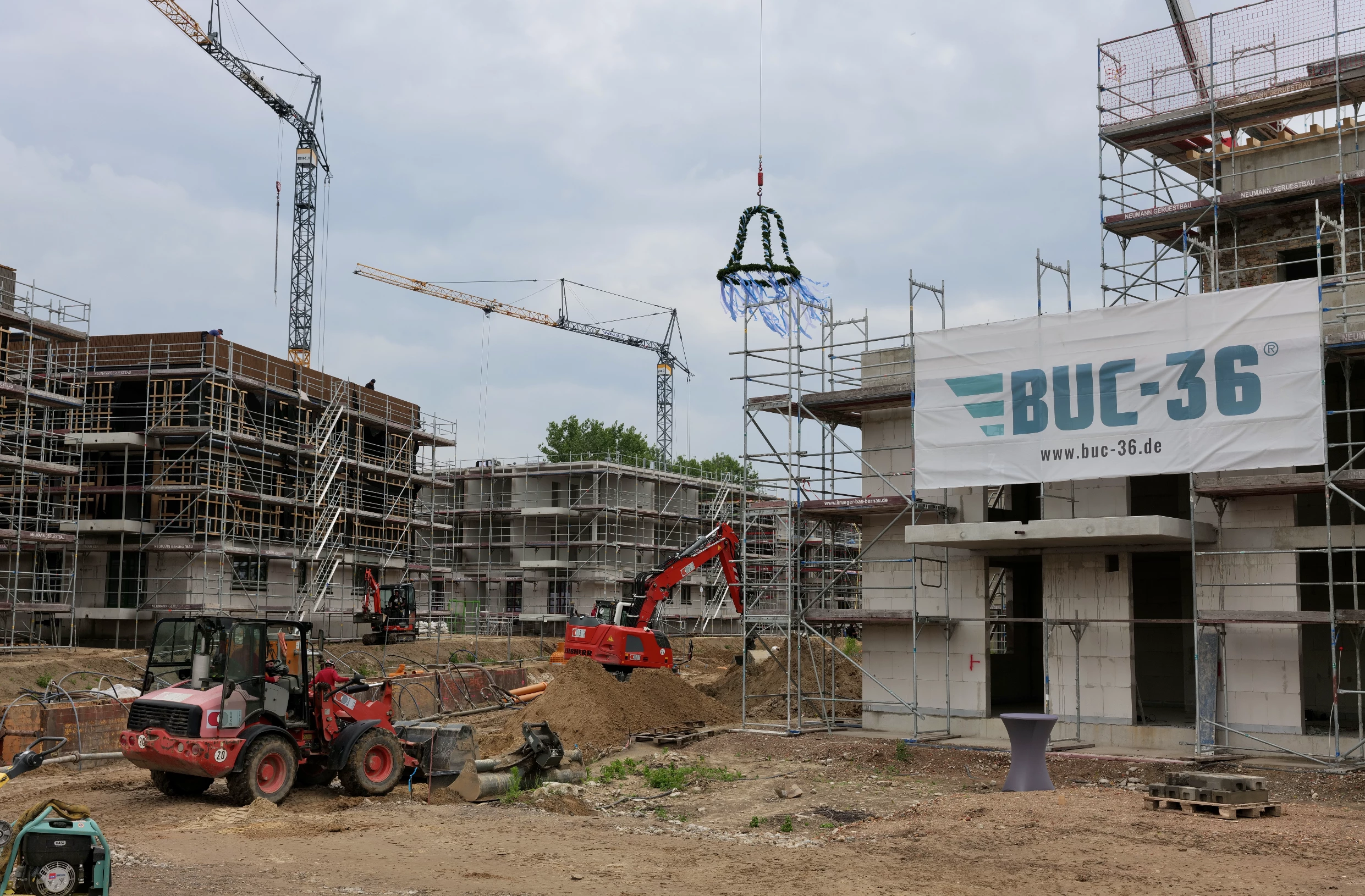 Richtfest in BUC-36&reg; &ndash; Gartenstadt am Flugfeld